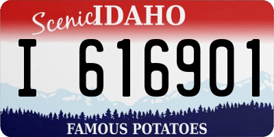 ID license plate I616901