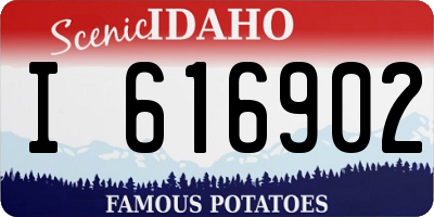 ID license plate I616902
