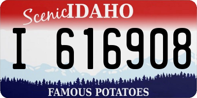 ID license plate I616908