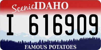ID license plate I616909