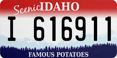 ID license plate I616911