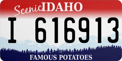 ID license plate I616913