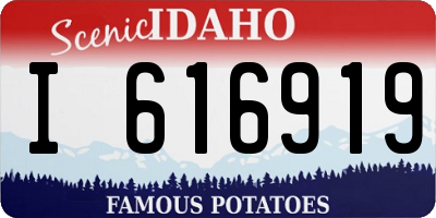 ID license plate I616919