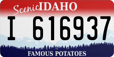 ID license plate I616937