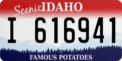 ID license plate I616941