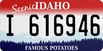 ID license plate I616946