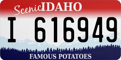 ID license plate I616949
