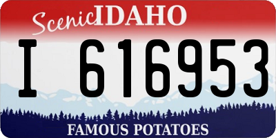 ID license plate I616953