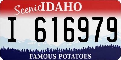 ID license plate I616979