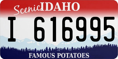 ID license plate I616995