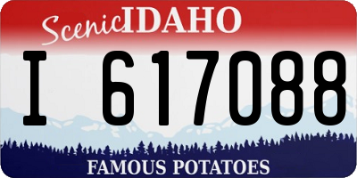 ID license plate I617088