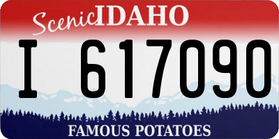 ID license plate I617090