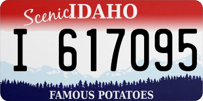 ID license plate I617095