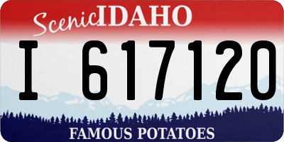 ID license plate I617120