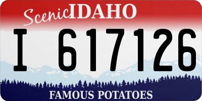 ID license plate I617126