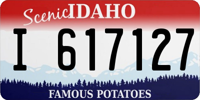 ID license plate I617127