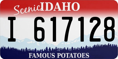 ID license plate I617128