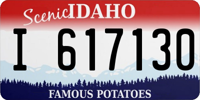 ID license plate I617130