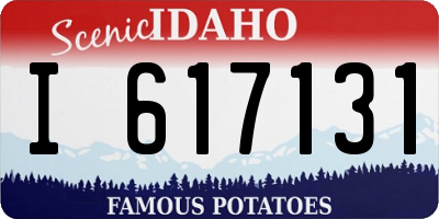 ID license plate I617131