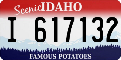 ID license plate I617132