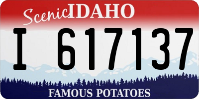 ID license plate I617137