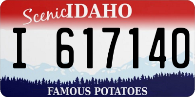 ID license plate I617140