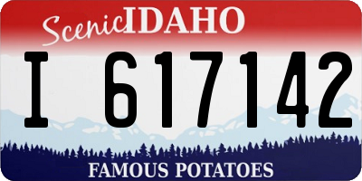 ID license plate I617142