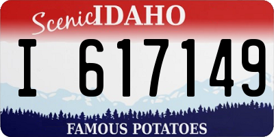 ID license plate I617149