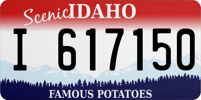 ID license plate I617150