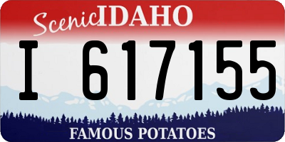 ID license plate I617155