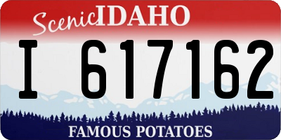 ID license plate I617162
