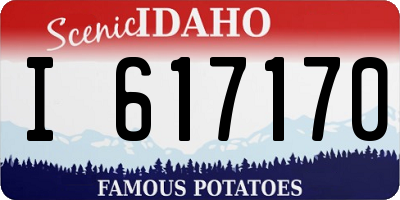 ID license plate I617170