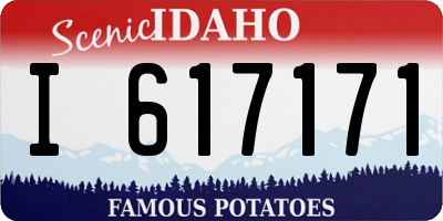 ID license plate I617171