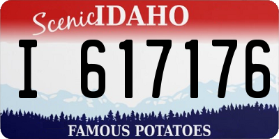 ID license plate I617176