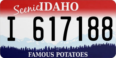 ID license plate I617188