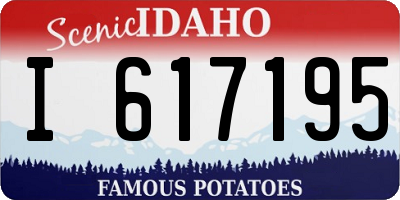ID license plate I617195