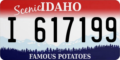 ID license plate I617199
