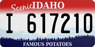 ID license plate I617210