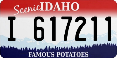 ID license plate I617211