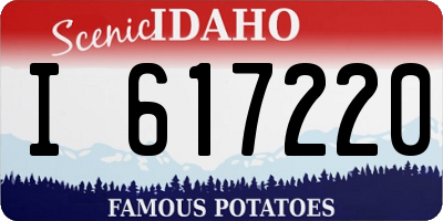 ID license plate I617220