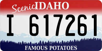 ID license plate I617261