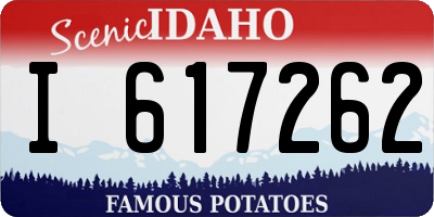 ID license plate I617262