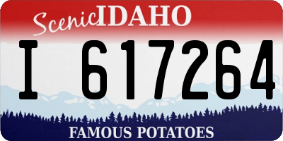 ID license plate I617264