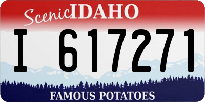 ID license plate I617271