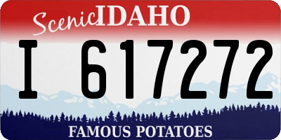 ID license plate I617272