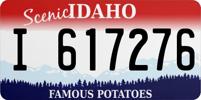 ID license plate I617276