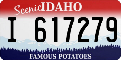 ID license plate I617279