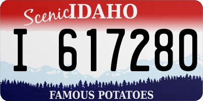 ID license plate I617280