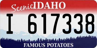 ID license plate I617338