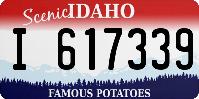 ID license plate I617339